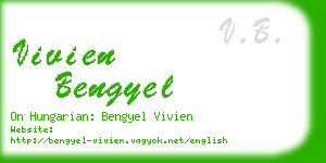 vivien bengyel business card